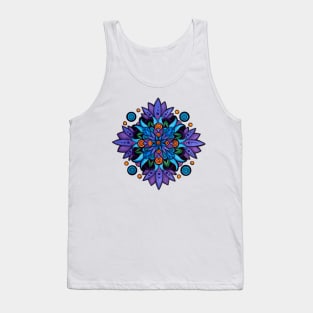 Blue Lotus Mandala Tank Top